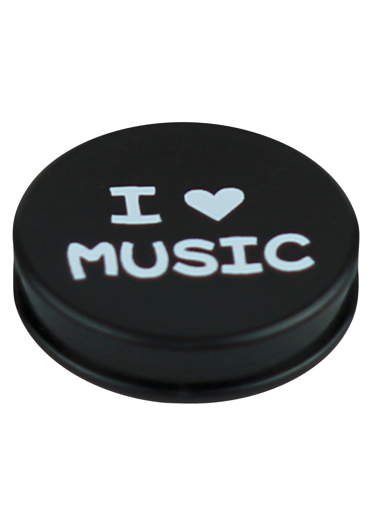 Music themed black round fridge whiteboard magnets 6 pack