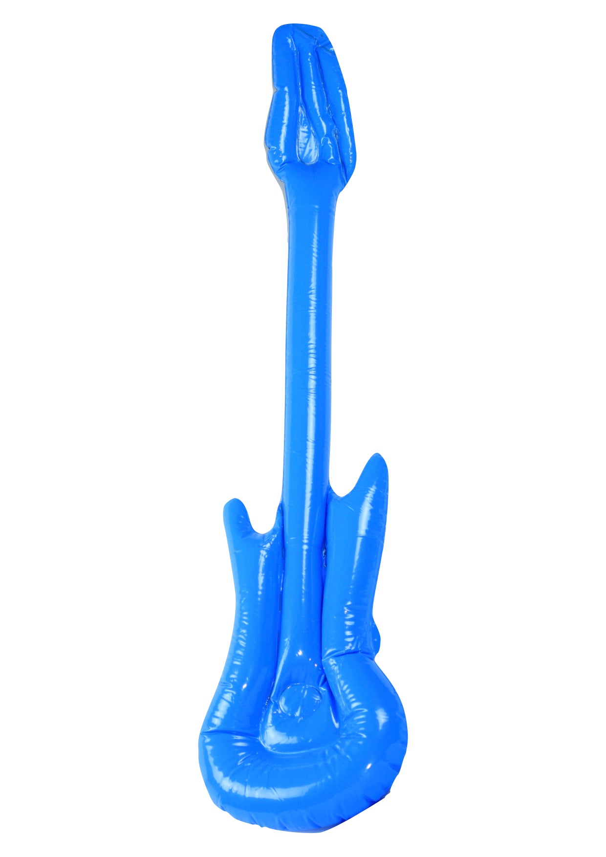 Inflatable novelty musical 40” blue coloured rock electric guitar