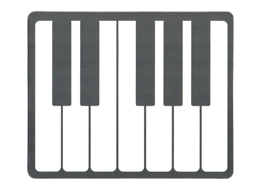 Piano keyboard design computer mouse pad 22cm X 18cm non slip foam base.