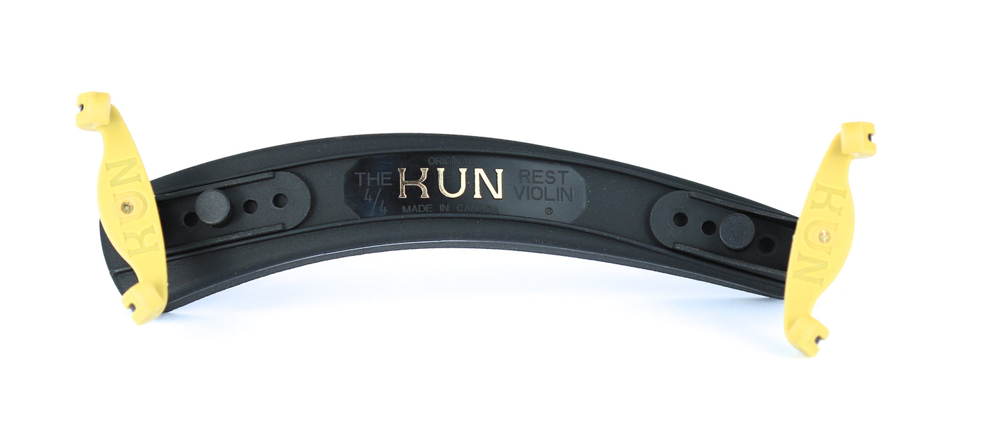KUN original violin shoulder rest 4/4 size adjustable feet arms Made in Canada