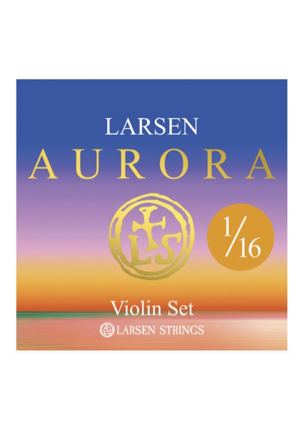 Larsen Aurora violin string set MEDIUM 1/16 Made in Denmark
