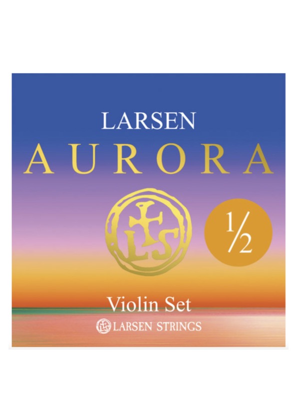 Larsen Aurora violin string set MEDIUM 1/2 Made in Denmark