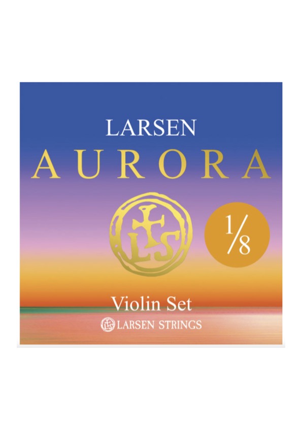 Larsen Aurora violin string set MEDIUM 1/8 Made in Denmark