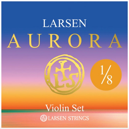 Larsen Aurora violin string set MEDIUM 1/8 Made in Denmark