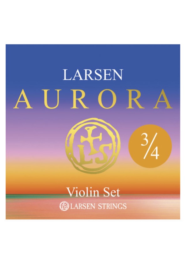 Larsen Aurora violin string set MEDIUM 3/4 Made in Denmark