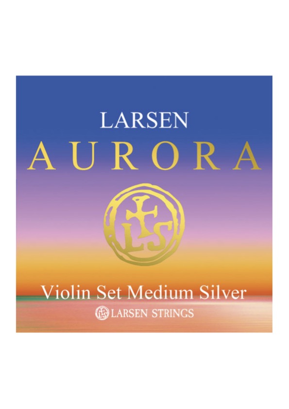 Larsen Aurora violin string set 4/4 MEDIUM SILVER D Made in Denmark