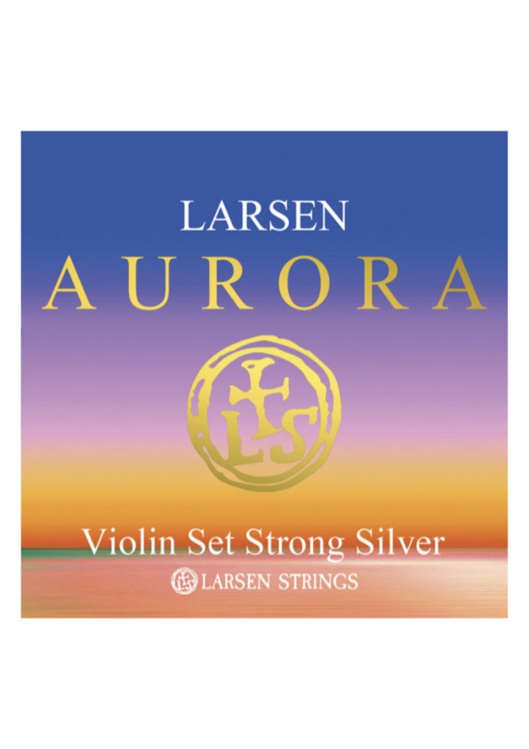Larsen Aurora violin string set 4/4 STRONG SILVER D Made in Denmark