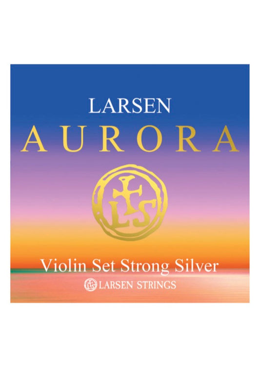 Larsen Aurora violin string set 4/4 STRONG SILVER D Made in Denmark