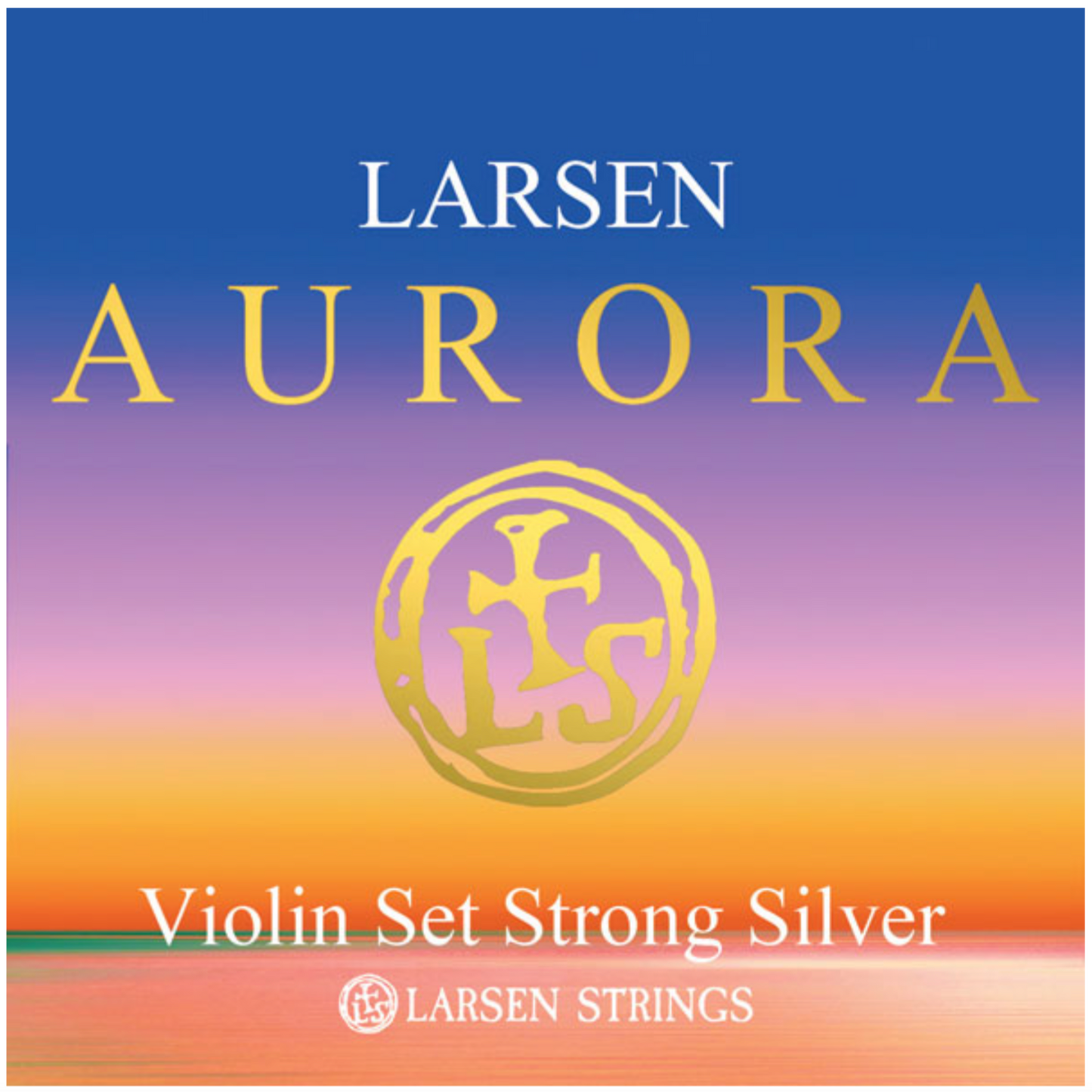 Larsen Aurora violin string set 4/4 STRONG SILVER D Made in Denmark