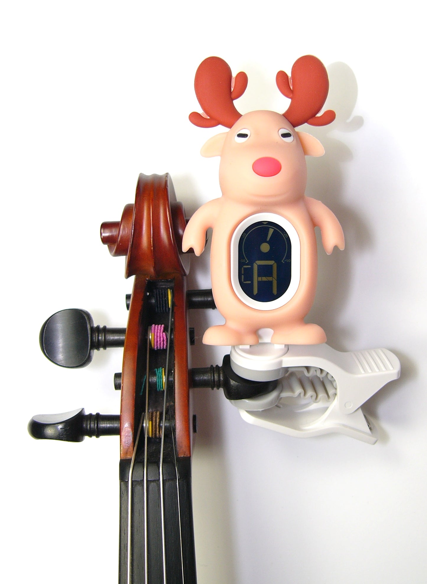 A7 swiff brand pink reindeer clip on chromatic tuner 5 instr. modes