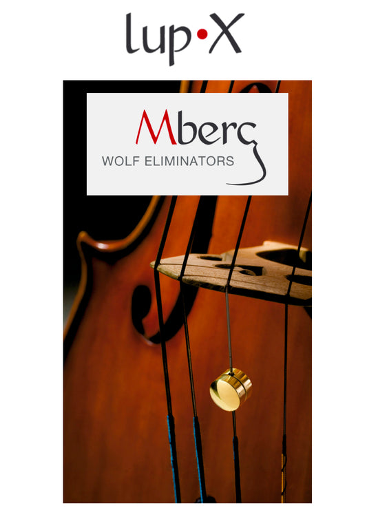 Mberg Lup.X polished brass wolf Eliminator for cello 5.5g