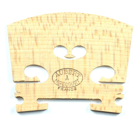 Aubert Mirecourt aged maple uncut violin bridge 38mm 3/4 size Made in France