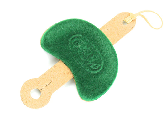 Poehland kidney shaped Model C Green violin shoulder pad rest 1/4 - 1/2 Size