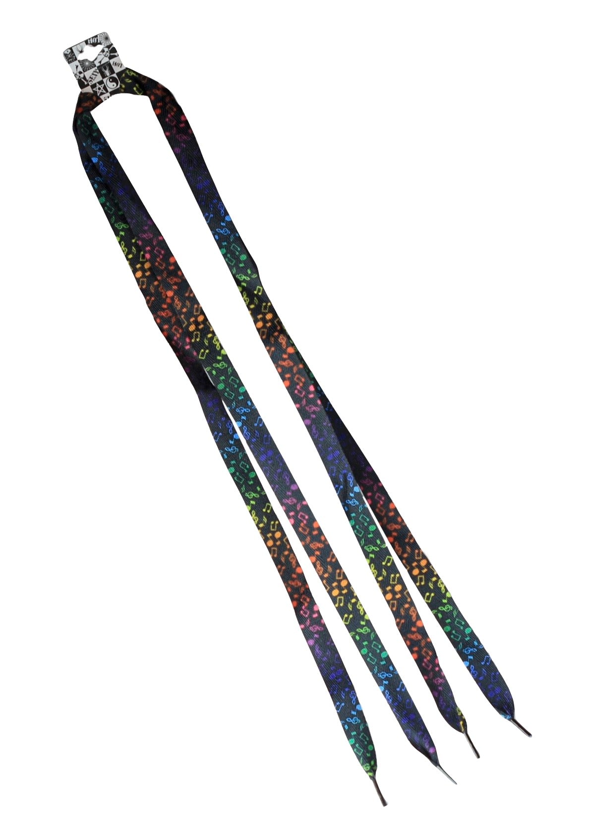 AIM Gifts brand Shoelaces Multi Coloured Music Notes