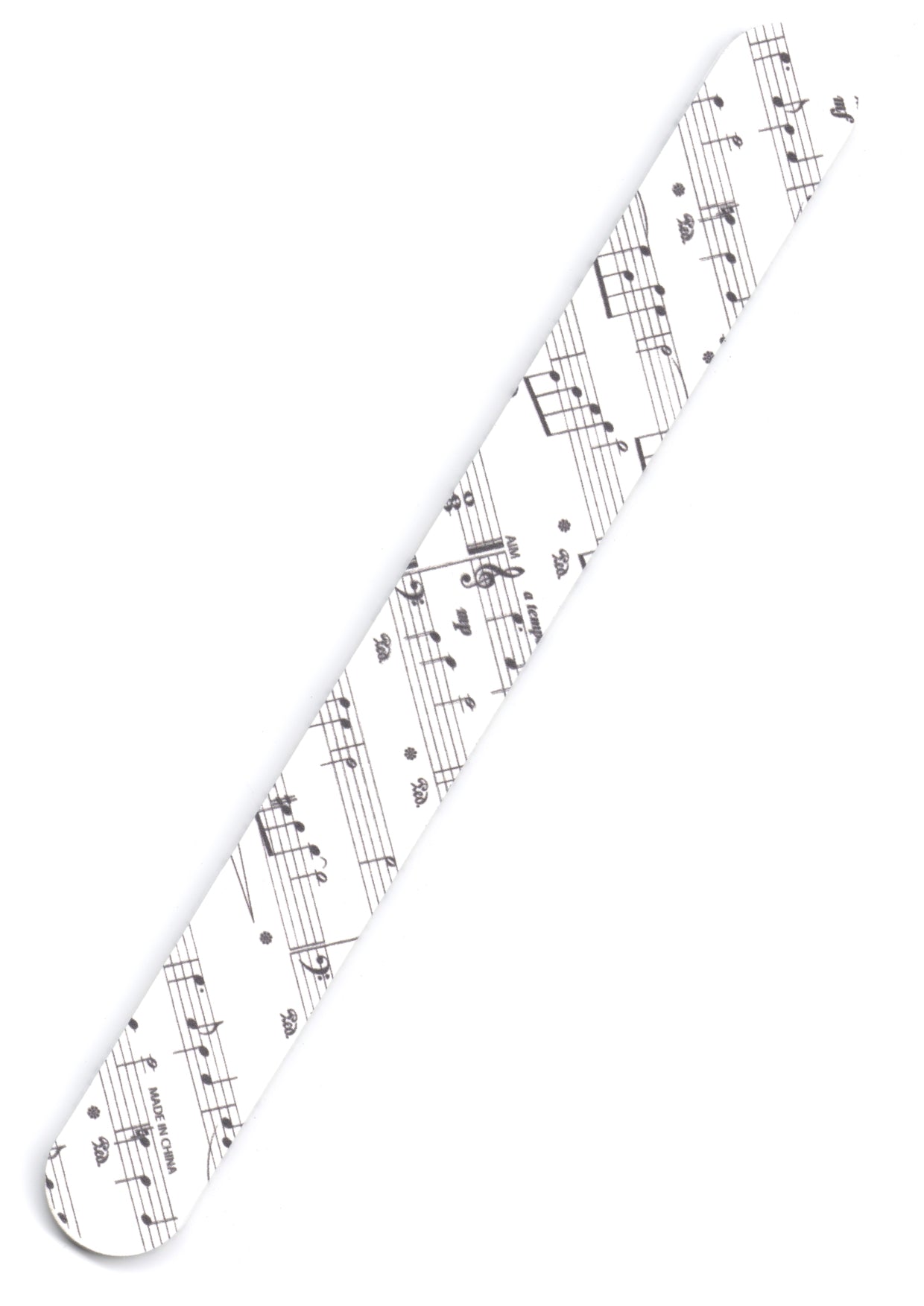 1 X Double sided music notes design emery board nail file