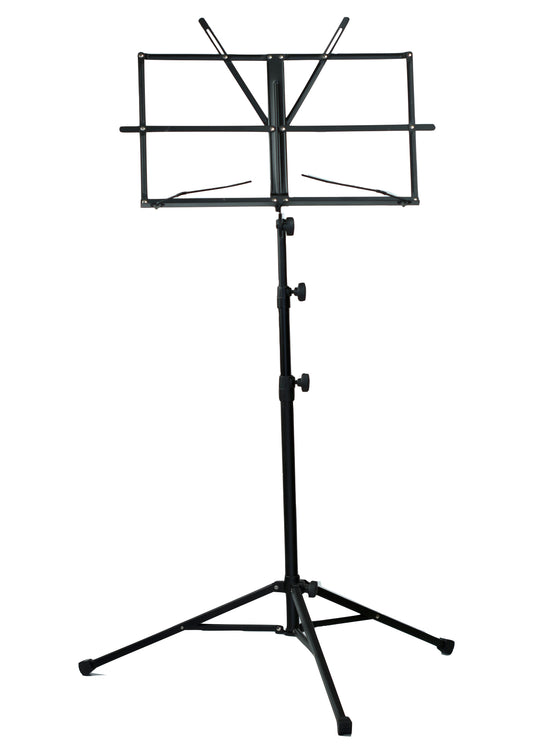 Quality height adjustable music stand with free carry bag