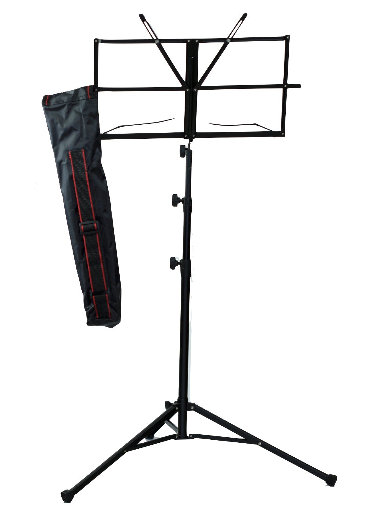 Quality height adjustable music stand with free carry bag