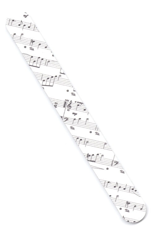 1 X Double sided music notes design emery board nail file
