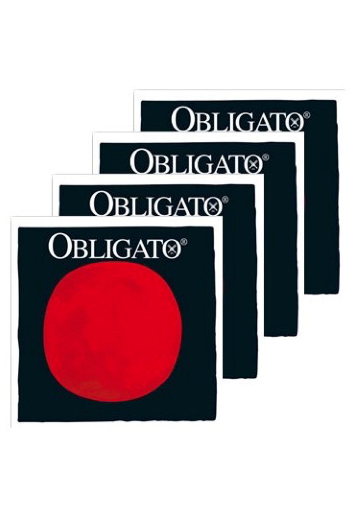 Pirastro OBLIGATO violin string set G-D-A-Steel Ball End ”E” 4/4 Size - Germany