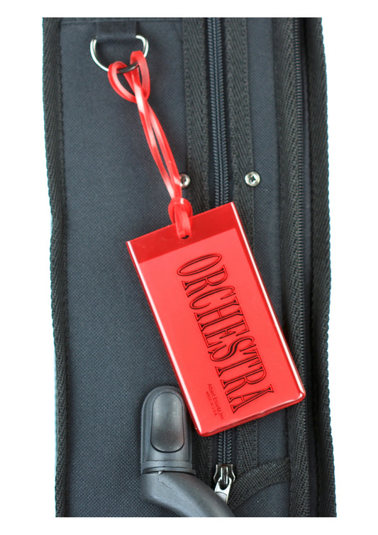 Albert Elovitz AIM Gifts Silicone Bag Tag Orchestra Red