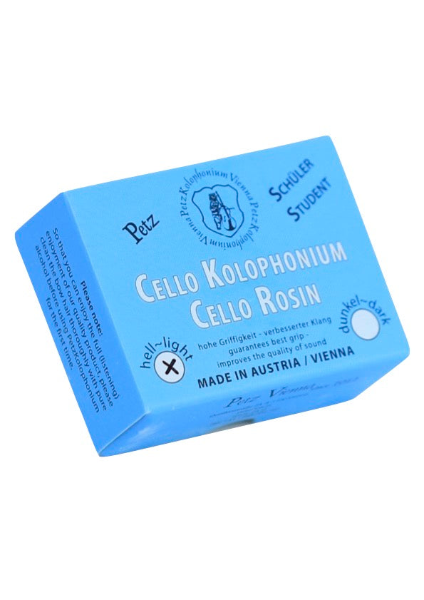 PETZ Natural LIGHT Cello rosin for horsehair or synthetic bows Made in AUSTRIA