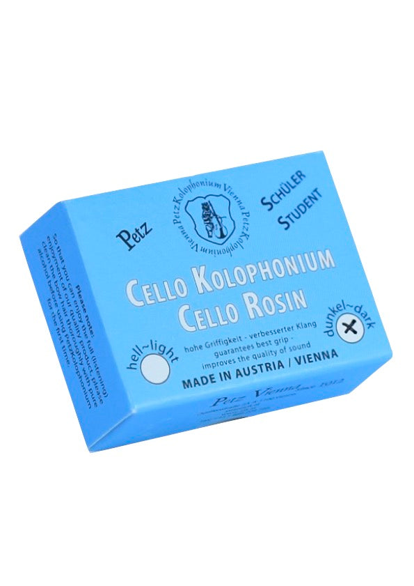 PETZ Natural DARK Cello rosin for horsehair or synthetic bows Made in AUSTRIA