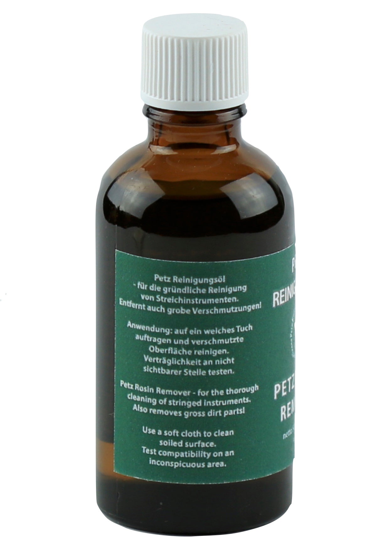 Petz violin viola cello & double bass rosin remover 50ml Made in Austria