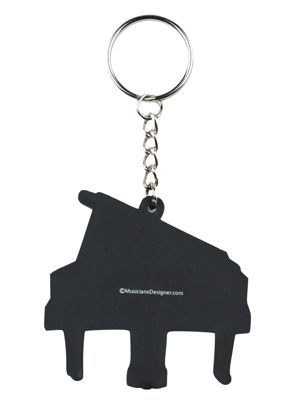 MD brand detailed white music piano keyring quality materials