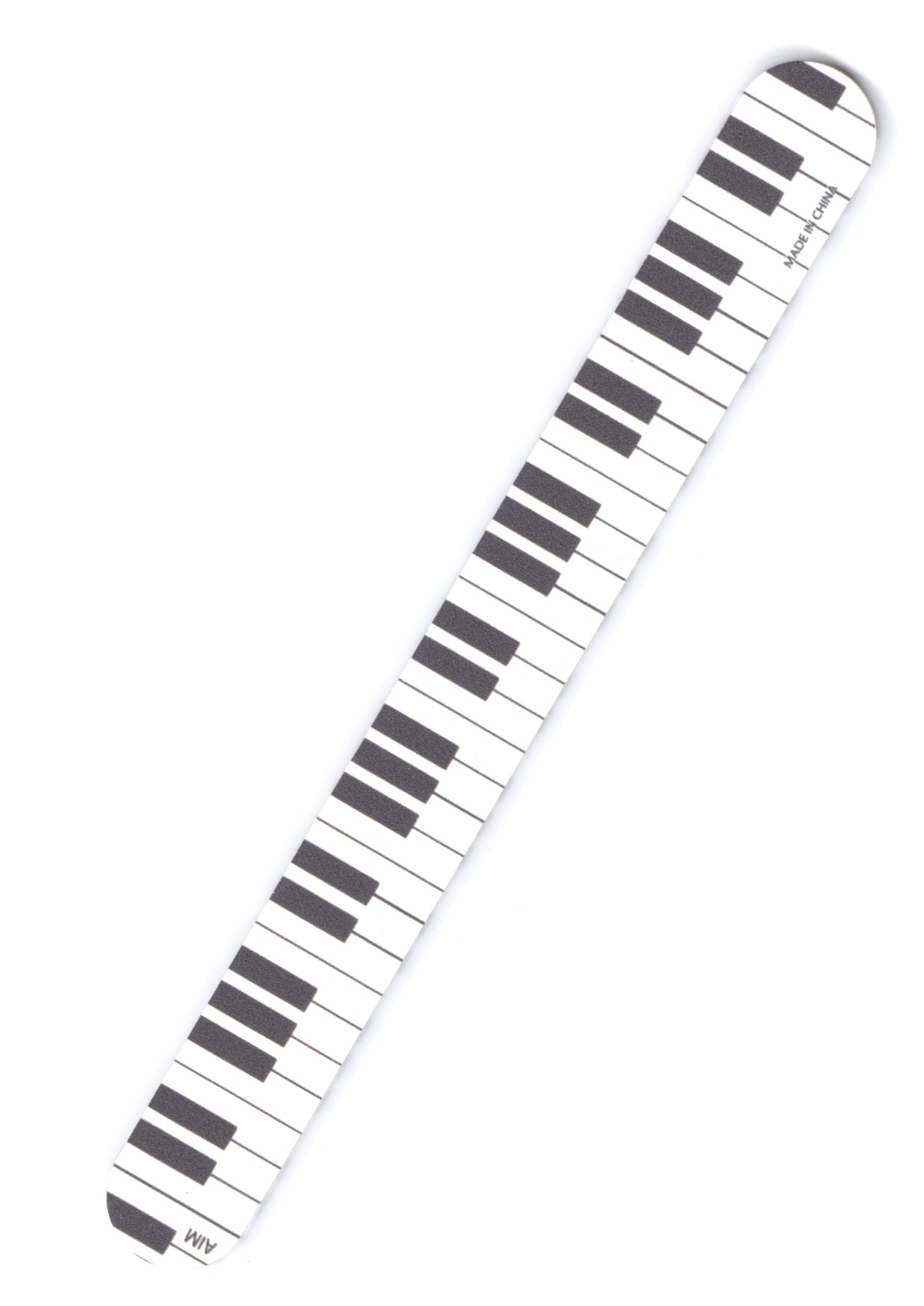 1 X Double sided Piano Keyboard design emery board nail file