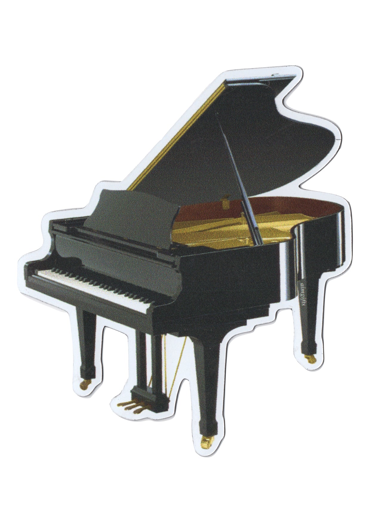 Aim gifts brand music grand piano die cut fridge magnet