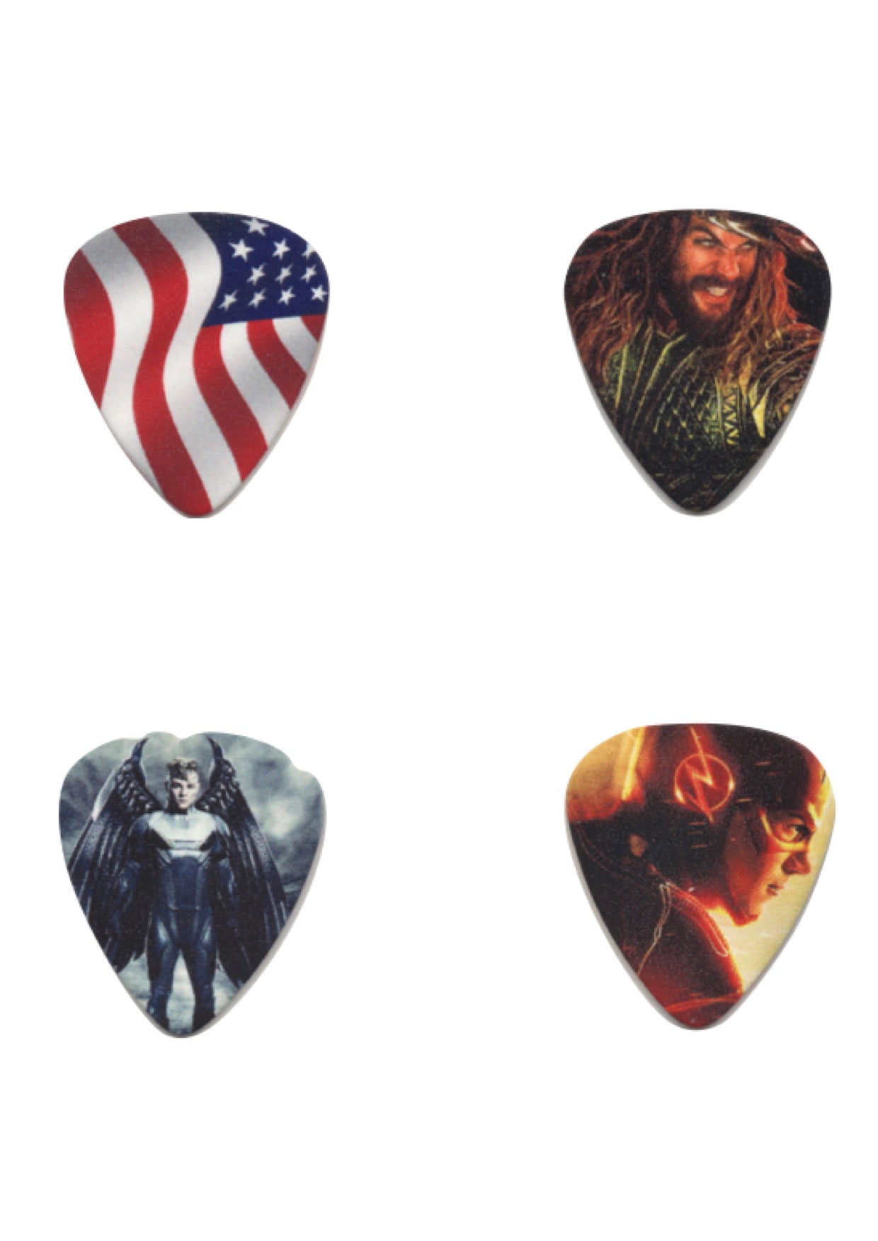 20 pack Cheerhas brand super hero themed nylon guitar picks plectrums