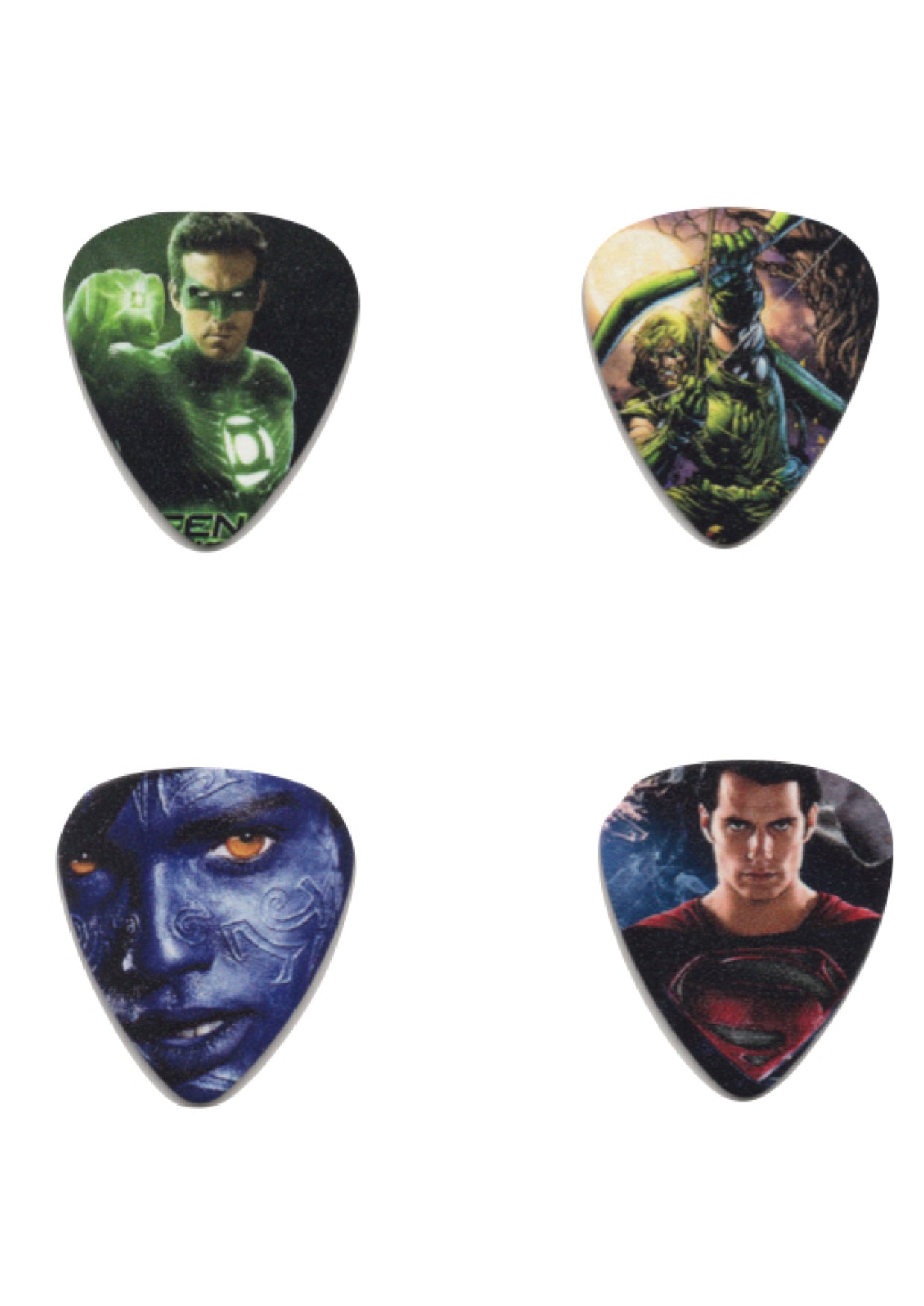 20 pack Cheerhas brand super hero themed nylon guitar picks plectrums
