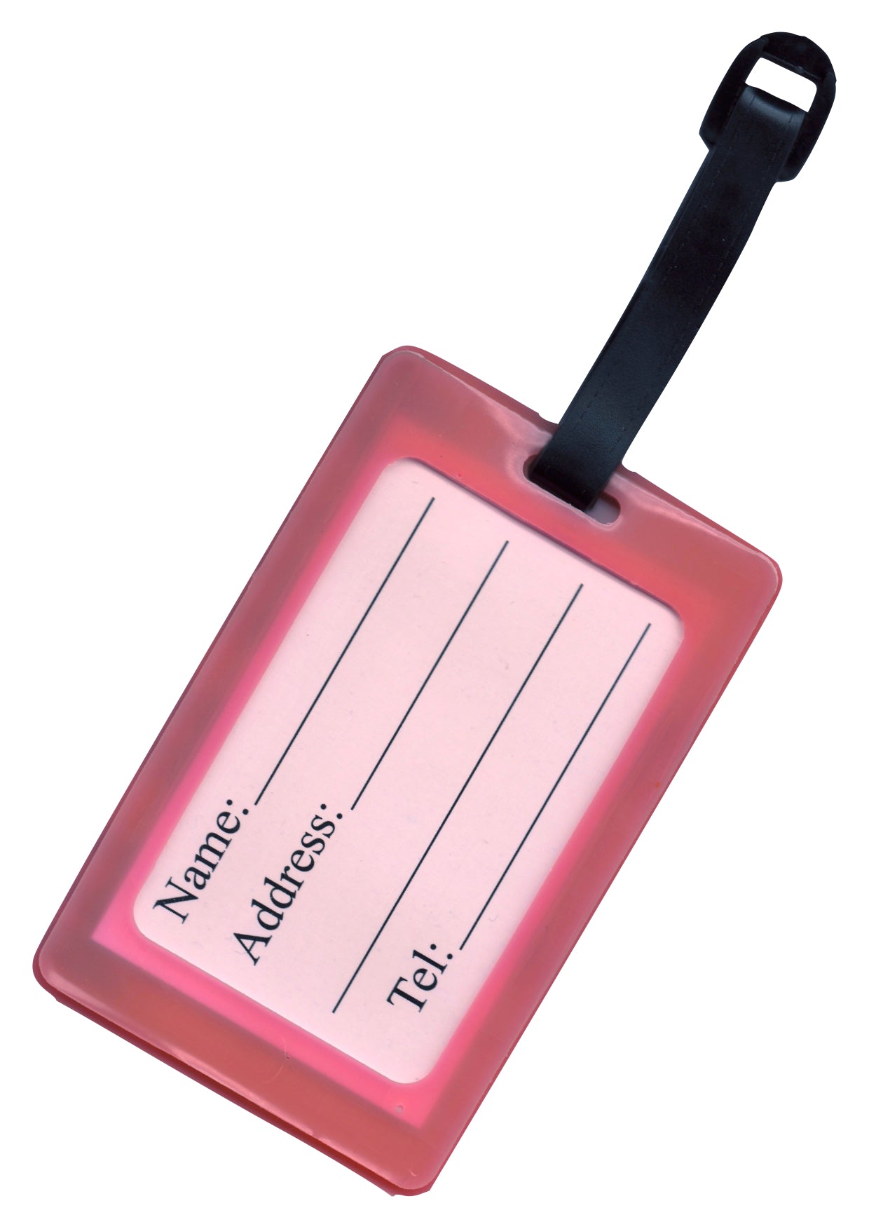 Pink keyboard & music symbols design bag instrument case luggage tag