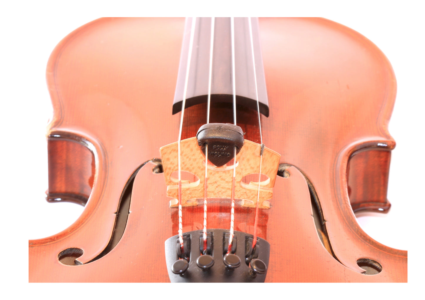 Black soft rubber Polly Mute for 3/4 - 4/4 violin warm sound