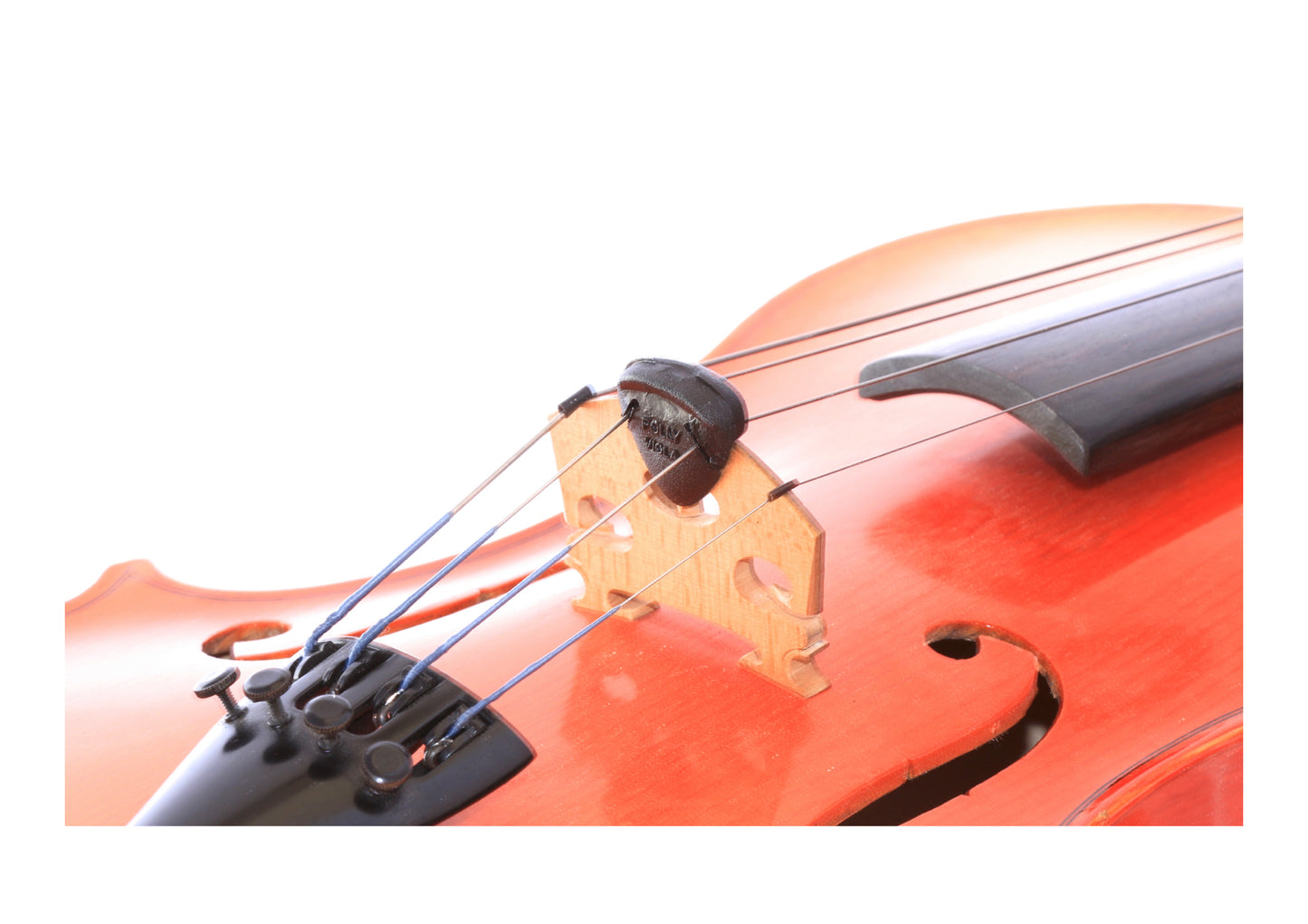 Black soft rubber Polly Mute for viola all sizes warm sound