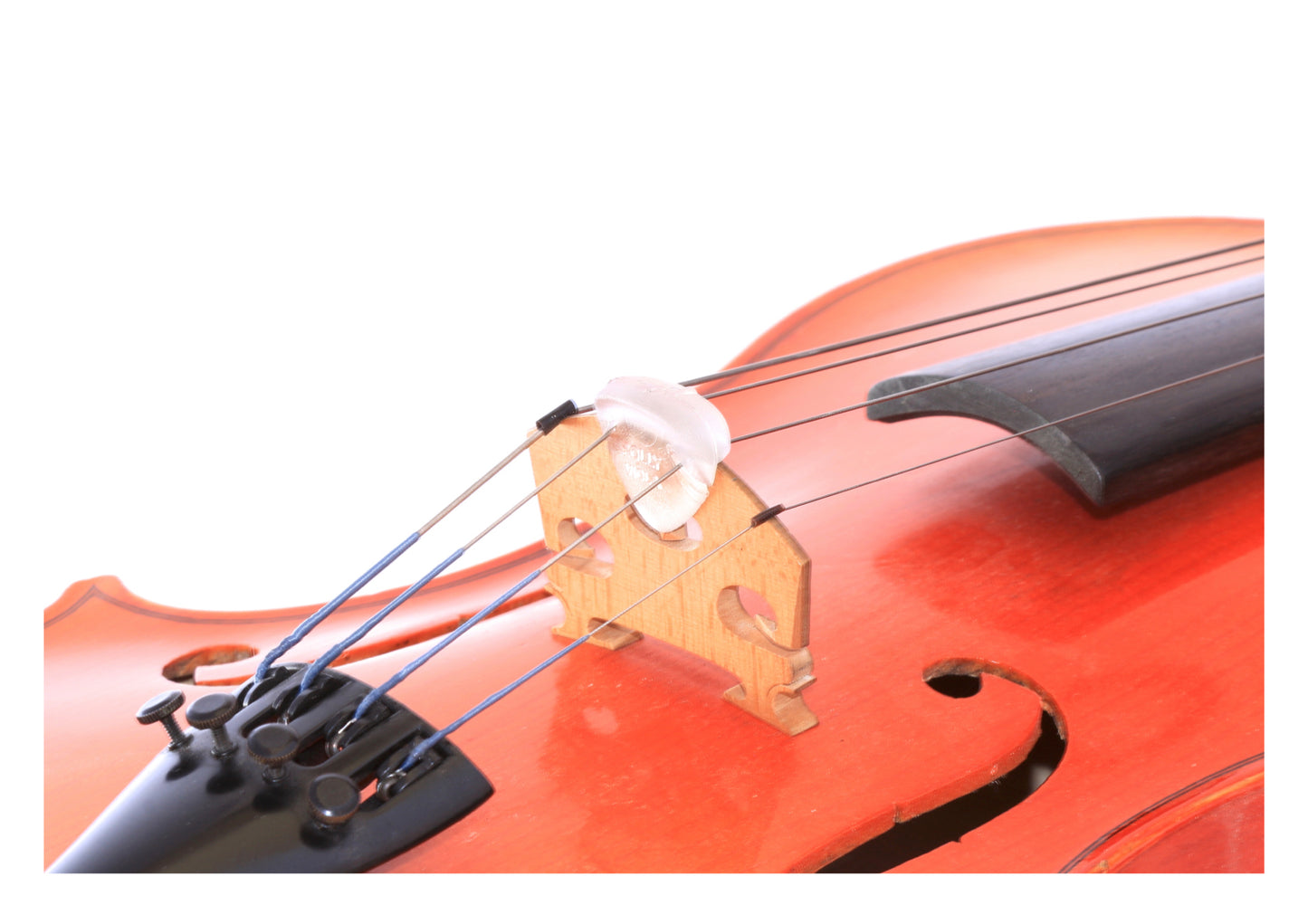 Clear soft rubber Polly Mute for viola all sizes warm sound