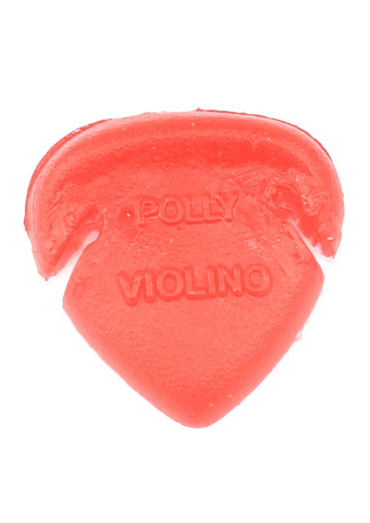 Red soft rubber Polly Mute for 3/4 - 4/4 violin warm sound