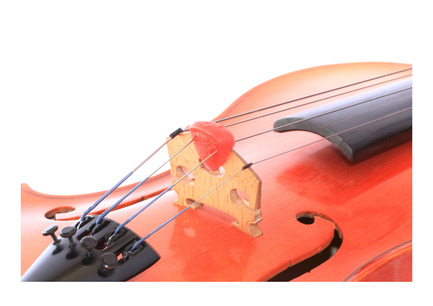 Red soft rubber Polly Mute for viola all sizes warm sound