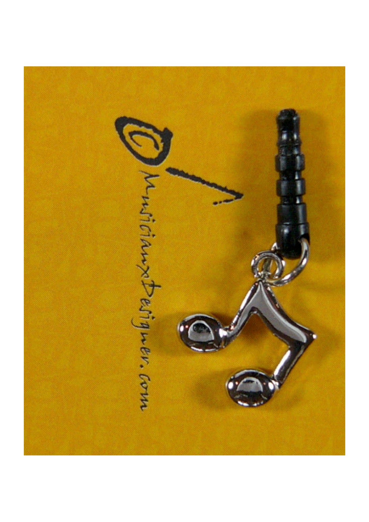 Musician Designer metal two music quaver mobile phone ear plug - 3.5mm Jack