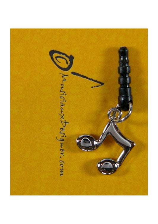 Musician Designer metal two music quaver mobile phone ear plug - 3.5mm Jack