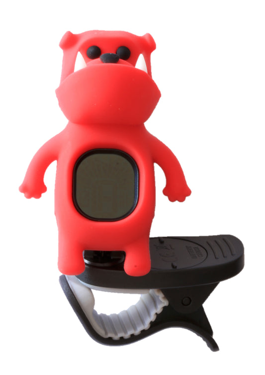 B71 Swiff brand red bulldog clip on chromatic tuner 5 instrument tuning modes