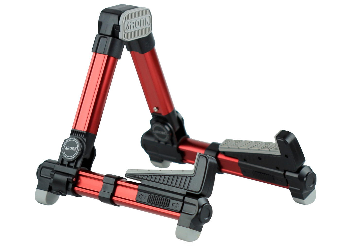 Red AROMA brand AUS-08 violin viola ukulele display stand