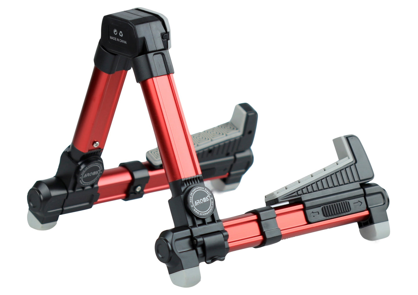 Red AROMA brand AUS-08 violin viola ukulele display stand