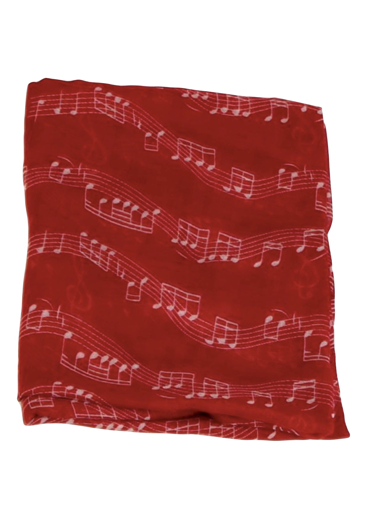 New Red musical symbols quality viscose rectangle neck scarf shawl 182cm X 82cm