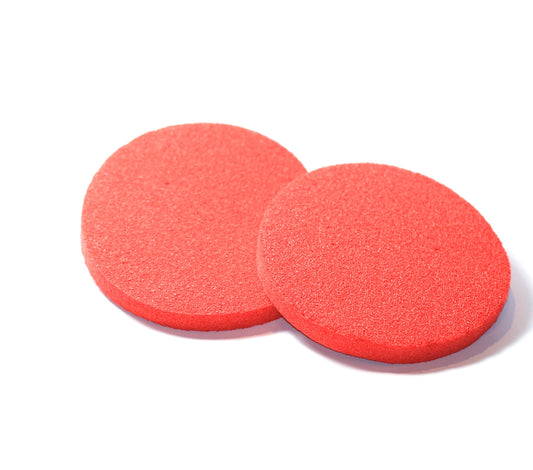 2 medium red round rubber sponge violin viola shoulder rest fits all sizes