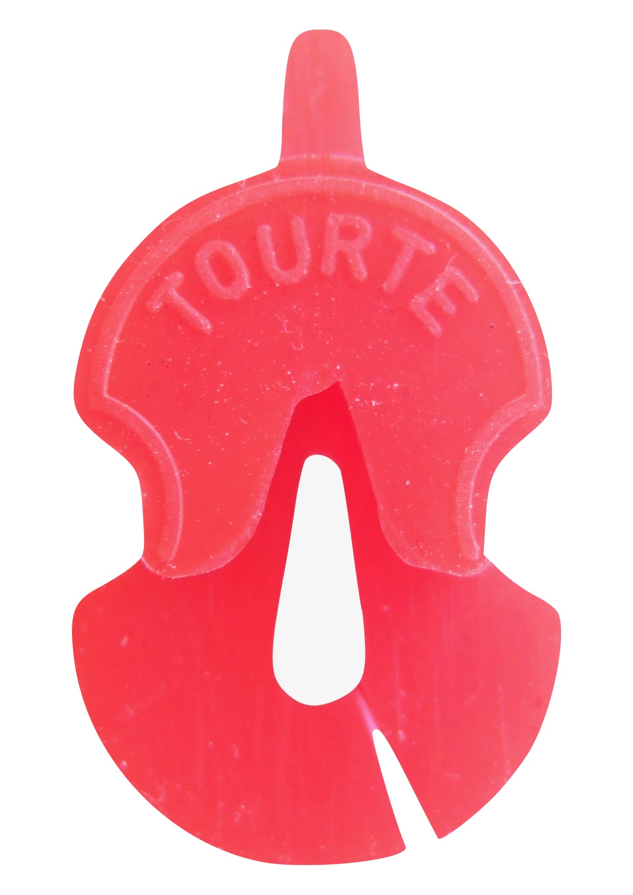Original tourte single hole red rubber violin viola mute 3/4 - 4/4 size