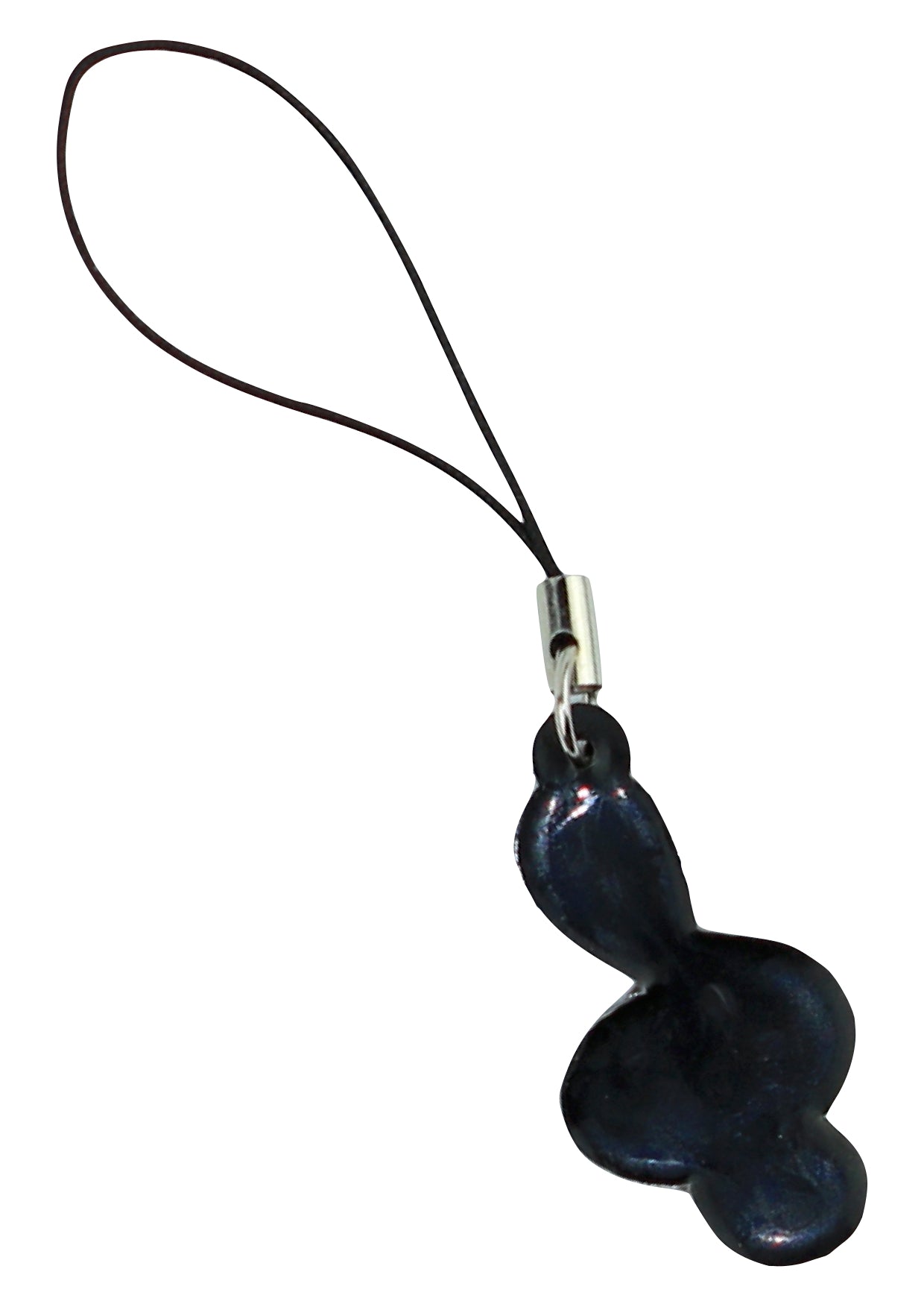 Mobile phone or hand bag mobile phone charm red rubber music treble clef