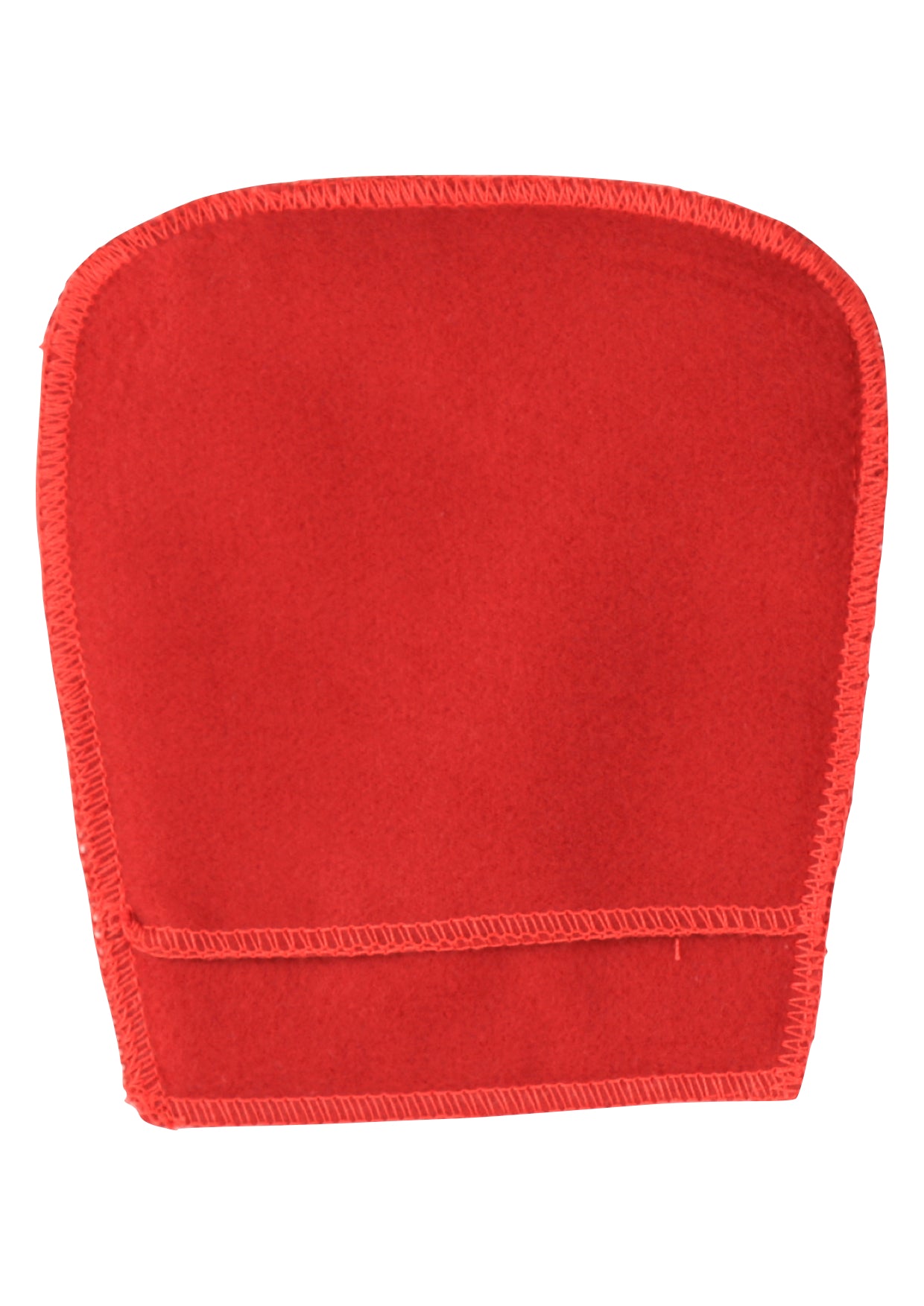 Super soft red cotton piano cleaning/polishing mitten pad cloth