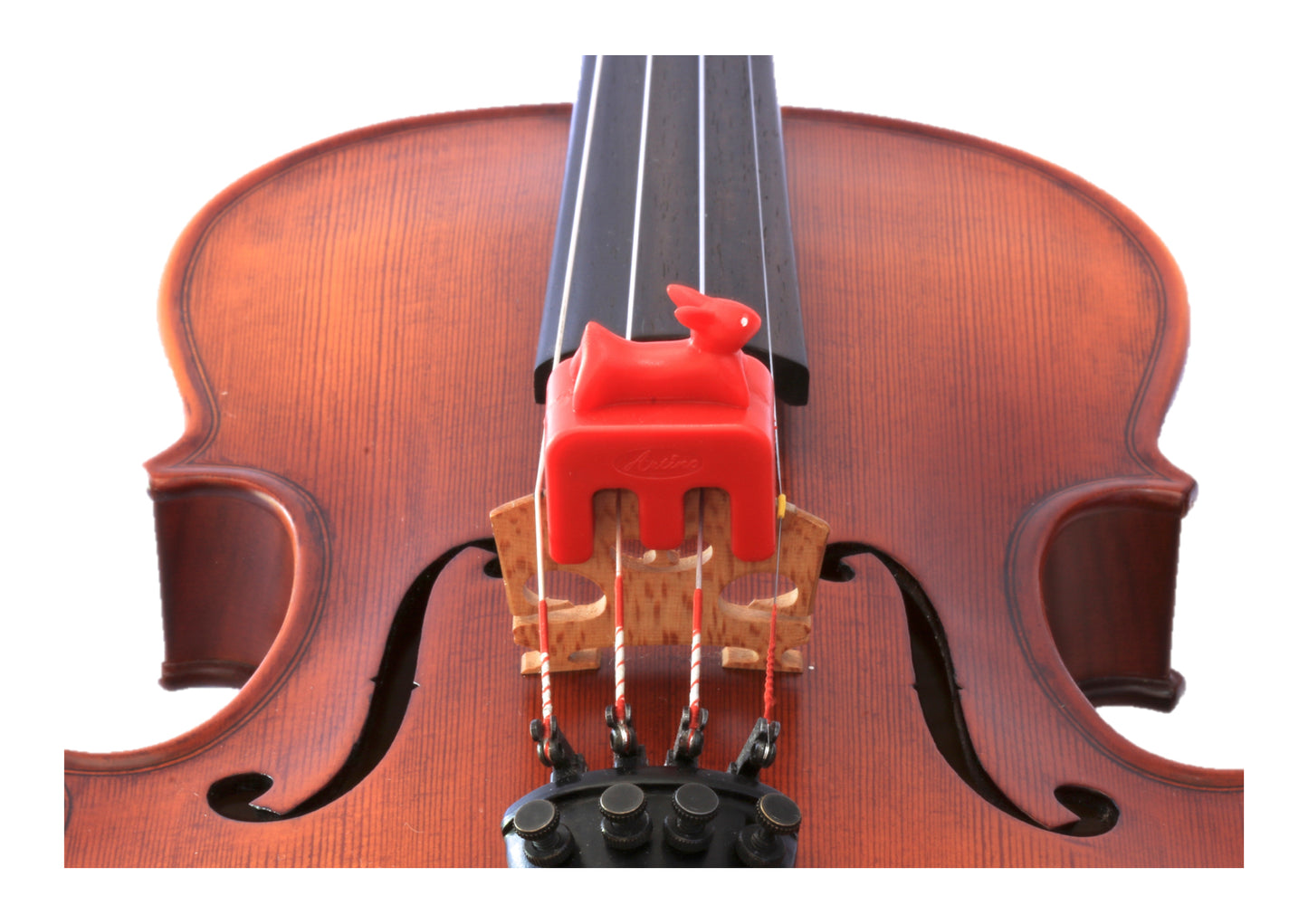 Otto Musica artino weighted red rabbit violin viola practice mute 4/4 size