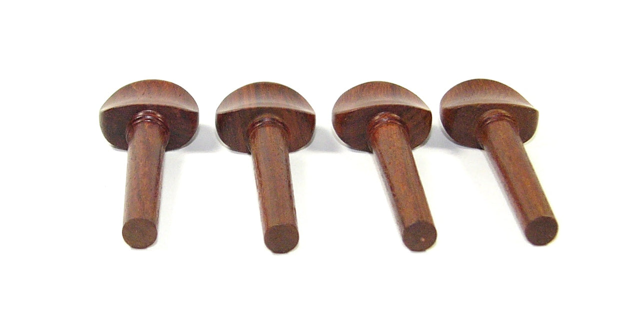 4/4 size set of 4 rosewood violin tuning pegs mother of pearl Parisian eye
